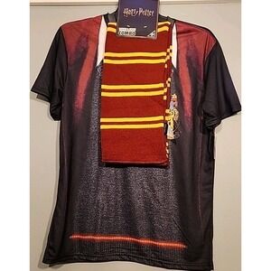 LG Mens Harry Potter T-shirt Scarf Combo Gryffindor